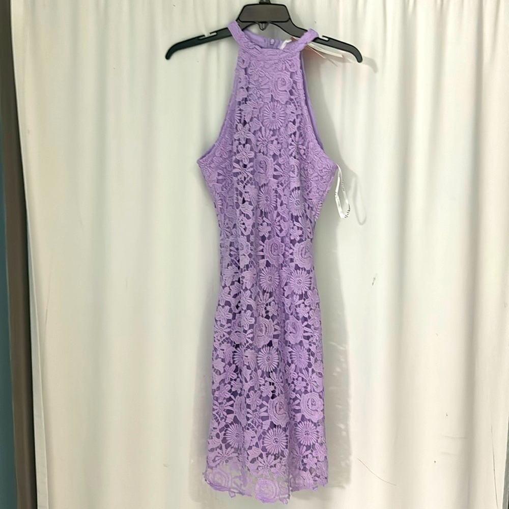 Lilac lace dress